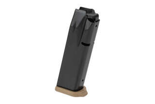 FN America FDE High Power 17 Round 9mm Magazine has a steel body with flat black finish
